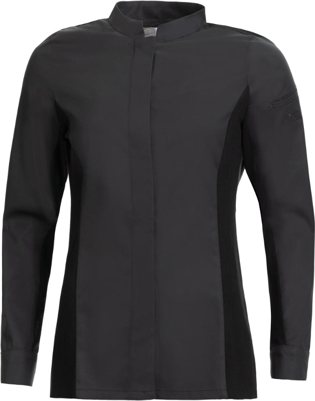 LE-08-1373-10 Kochhemd für Damen schwarz