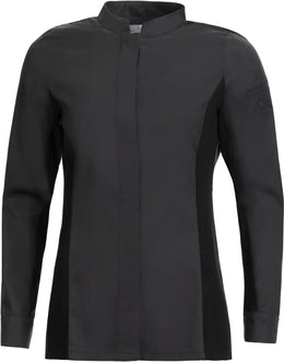 LE-08-1373-10 Kochhemd für Damen schwarz