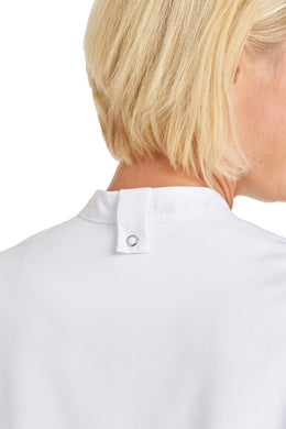 LE-08-2518 Kochjacke Damen in weiß, langarm