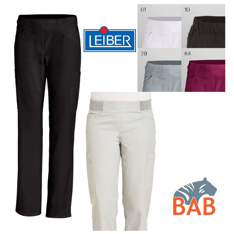 LE-SOPO-08-7390 Cargohose mit elastischem Rippenstrickbündchen schwarz