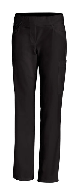 LE-SOPO-08-7390 Cargohose mit elastischem Rippenstrickbündchen schwarz