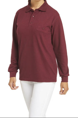 LE-08-841 Poloshirt Leiber langarm Polo-Pique-Shirt