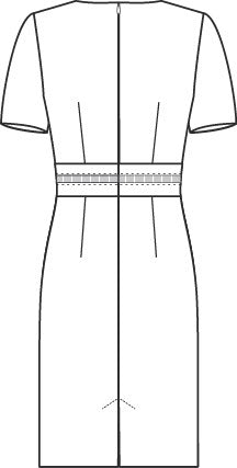 Greiff MODERN 1064 Damen-Etuikleid schwarz, hellgrau, dunkelblau