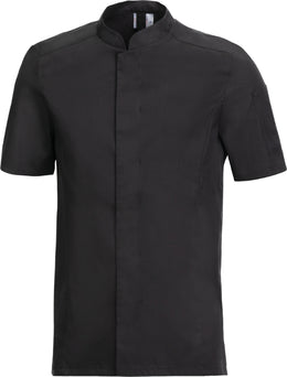 LE-12-1371-10  Kochjacke Herren 1/2 Arm schwarz