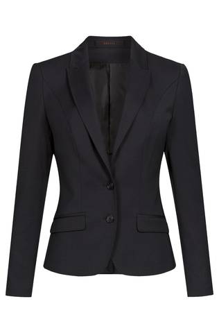 Greiff Modern 1426 Damen-Blazer Slim Fit,  schwarz, hellgrau, dunkelblau