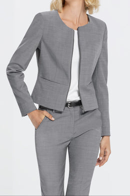 Greiff Modern 1427 Damen-Kurzblazer  Slim Fit, schwarz, hellgrau, dunkelblau