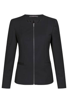 Greiff Modern 1429 Damen Blazer Regular Fit , mit Reißverschluss, schwarz, hellgrau, dunkelblau