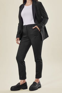 Greiff Casual 1449 Jersey-Damen Blazer, Regular Fit, glencheck