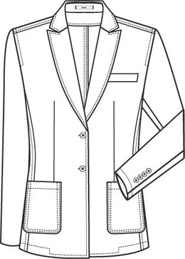 Greiff Casual 1449 Jersey-Damen Blazer, Regular Fit, meliert
