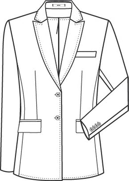 Greiff Modern 1451 Damen Langblazer Regular Fit, schwarz, dunkelblau, hellgrau