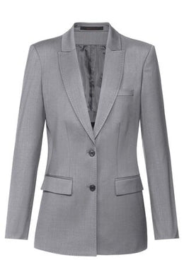 Greiff Modern 1451 Damen Langblazer Regular Fit, schwarz, dunkelblau, hellgrau