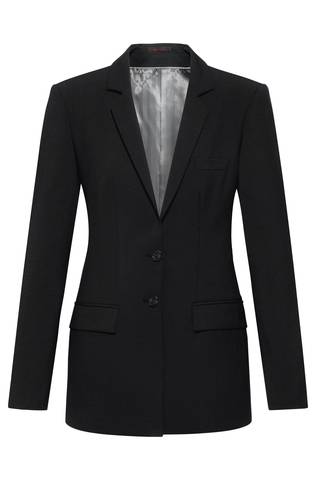 Greiff Premium 1453 Damen-Blazer, Regular Fit, schwarz, anthrazit, marine