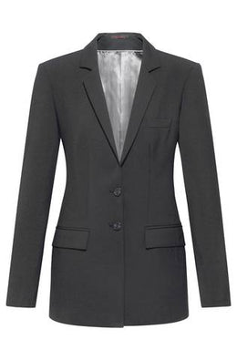 Greiff Premium 1453 Damen-Blazer, Regular Fit, schwarz, anthrazit, marine