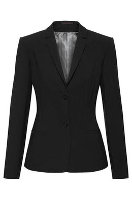 Greiff Premium 1454 Damen-Blazer, Regular Fit, schwarz, anthrazit, marine