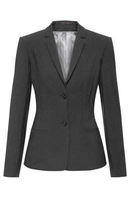 Greiff Premium 1454 Damen-Blazer, Regular Fit, schwarz, anthrazit, marine