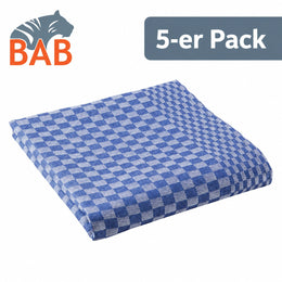 E-152-26 Grubentuch (Touchon) in blau-grau im 5-er Pack