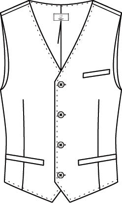 Greiff Modern 1614 Herren Weste Regular Fit, schwarz, hellgrau, dunkelblau