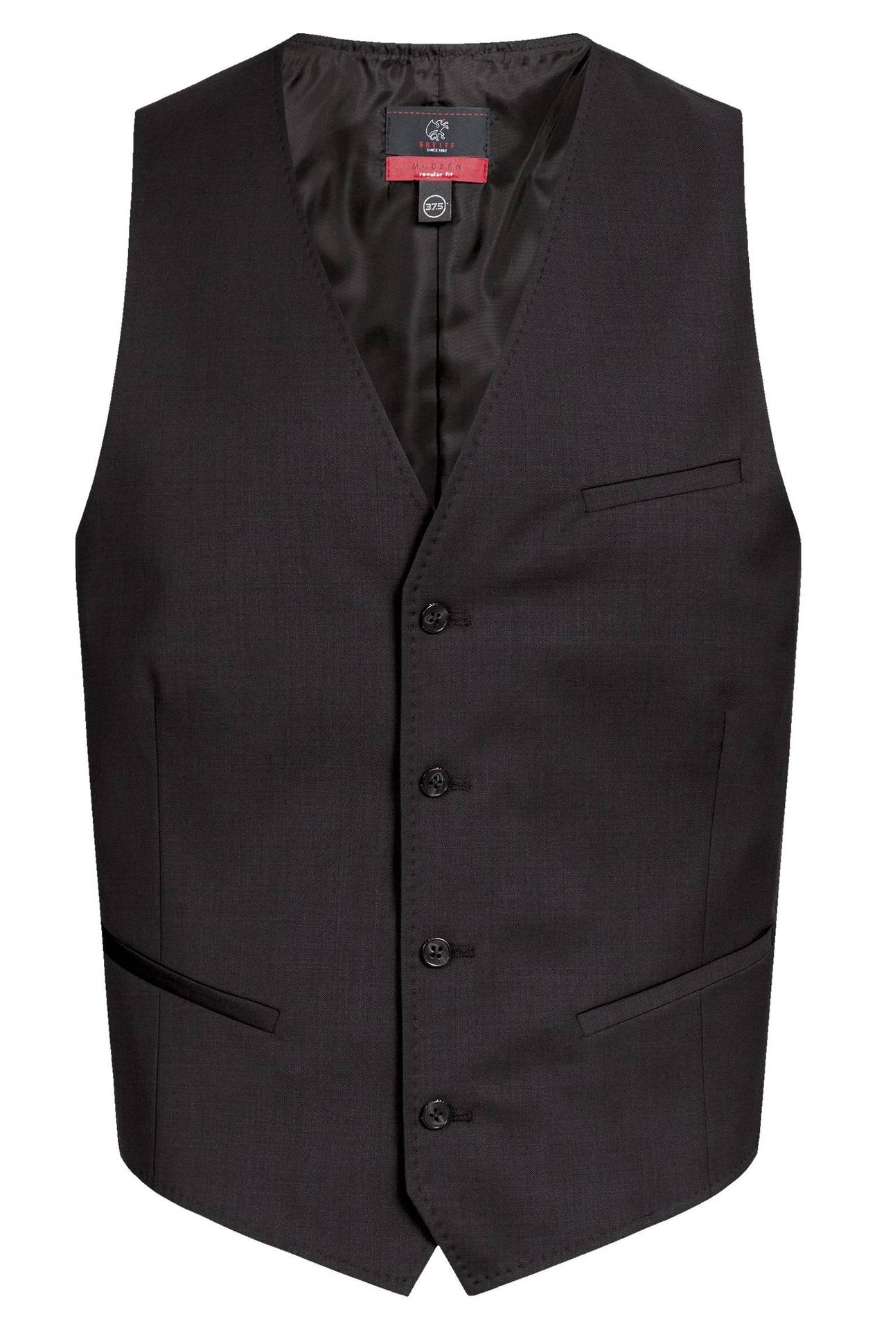 Greiff Modern 1614 Herren Weste Regular Fit, schwarz, hellgrau, dunkelblau