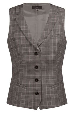 Greiff Service 1715 Glencheck-Damen Weste Regular Fit