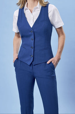 Greiff Premium 1721 Damen Weste, Regular Fit , italien blue
