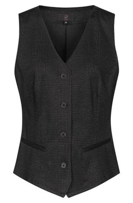 Greiff Casual 1722 Damen-Jerseyweste  glencheck Regular Fit
