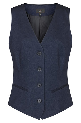 Greiff Casual 1722 Damen-Jerseyweste meliert Regular Fit