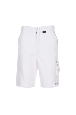 Planam Canvas Arbeitsshorts weiss schwarz kornblau