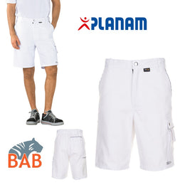 SOPO Canvas Arbeitsshorts weiß Gr.2XL