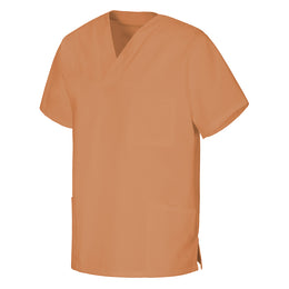 E-273-75 Schlupfkasack sand, mittelbraun, toffee Gr.8XL mit V-Ausschnitt