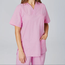 E-273-75 Schlupfkasack rosa, flieder, electric pink, coral bis  Gr.8XL mit V-Ausschnitt