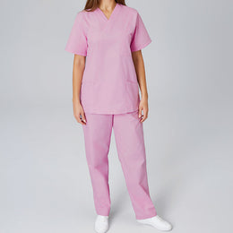 E-273-75 Schlupfkasack rosa, flieder, electric pink, coral bis  Gr.8XL mit V-Ausschnitt
