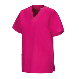 E-273-75 Schlupfkasack pink, berry, bordeaux bis Gr.8XL mit V-Ausschnitt