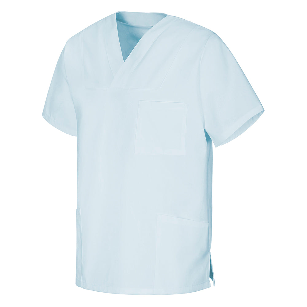 E-273-75 Schlupfkasack eisblau, light blue, petrol, teal bis  Gr.8XL mit V-Ausschnitt