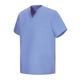 E-273-75 Schlupfkasack eisblau, light blue, petrol, teal bis  Gr.8XL mit V-Ausschnitt