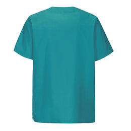 E-273-75 Schlupfkasack eisblau, light blue, petrol, teal bis  Gr.8XL mit V-Ausschnitt