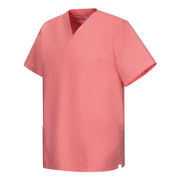 E-273-75 Schlupfkasack rosa, flieder, electric pink, coral bis  Gr.8XL mit V-Ausschnitt