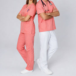 E-273-75 Schlupfkasack rosa, flieder, electric pink, coral bis  Gr.8XL mit V-Ausschnitt
