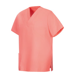 E-273-75 Schlupfkasack rosa, flieder, electric pink, coral bis  Gr.8XL mit V-Ausschnitt