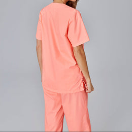 E-273-75 Schlupfkasack rosa, flieder, electric pink, coral bis  Gr.8XL mit V-Ausschnitt