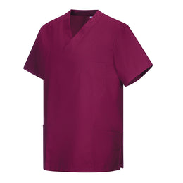 E-273-75 Schlupfkasack pink, berry, bordeaux bis Gr.8XL mit V-Ausschnitt