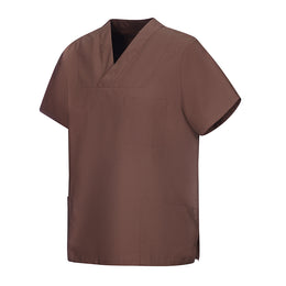 E-273-75 Schlupfkasack sand, mittelbraun, toffee Gr.8XL mit V-Ausschnitt
