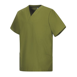 E-273-75 Schlupfkasack sage, olive, flaschengrün bis Gr.8XL mit V-Ausschnitt