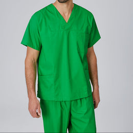 E-273-75 Schlupfkasack kelly green bis Gr.8XL mit V-Ausschnitt