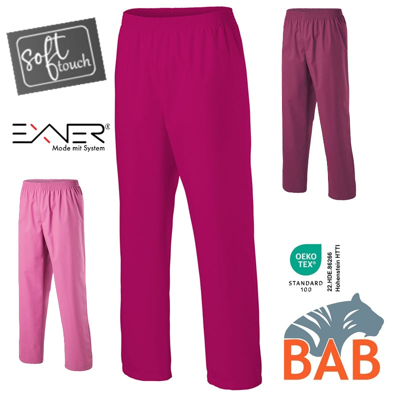 E-330-75 Schlupfhose für Sie & Ihn in hotpink, berry, bordeaux bis Gr.5XL