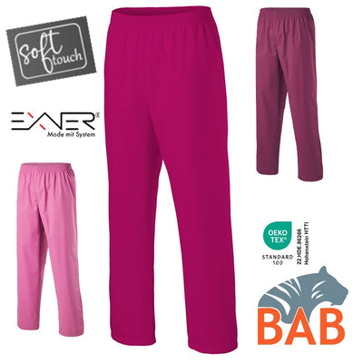 E-330-75 Schlupfhose für Sie & Ihn in hotpink, berry, bordeaux bis Gr.5XL