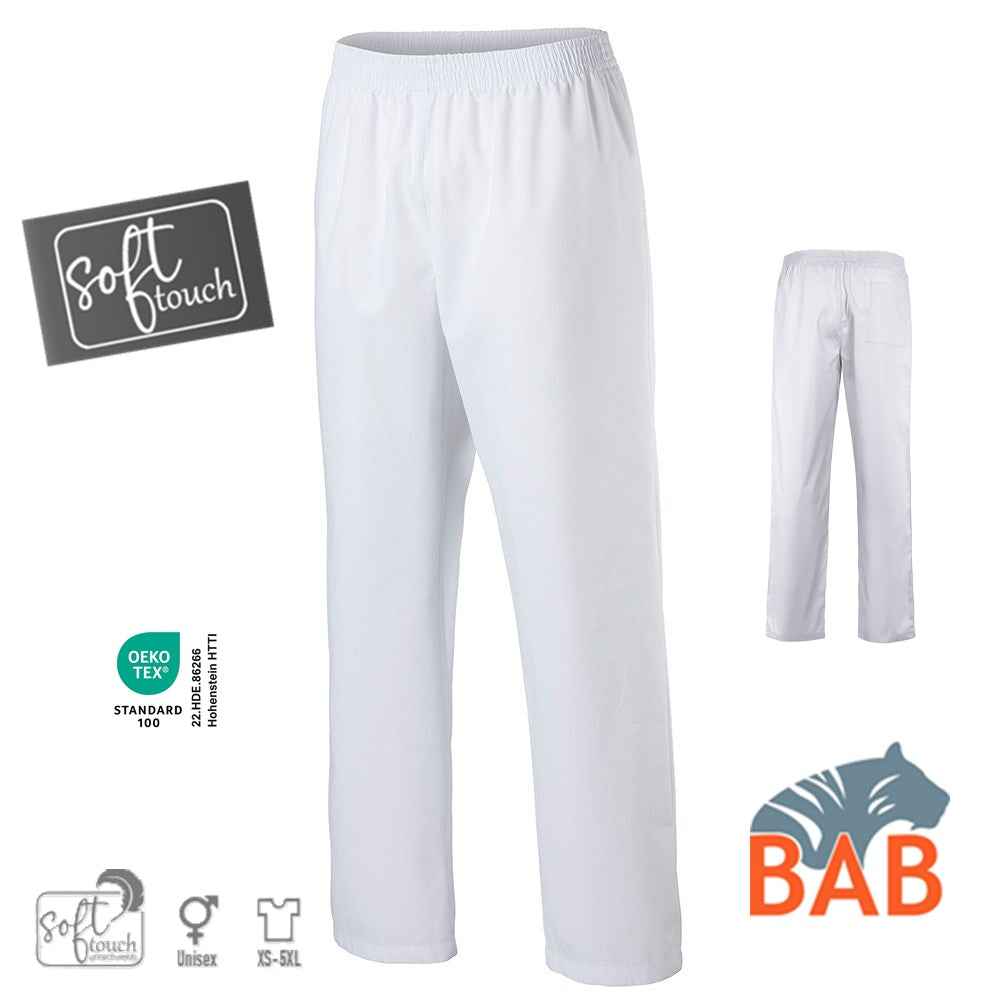 E-330-75 Schlupfhose für Sie & Ihn in weiß bis Gr.5XL