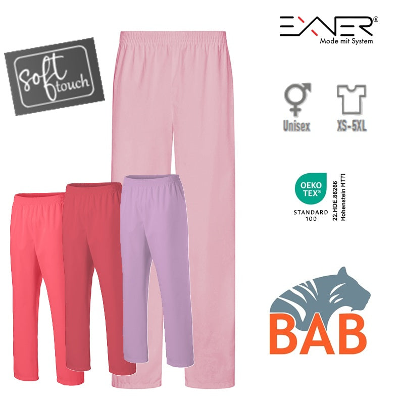E-330-75 Schlupfhose für Sie & Ihn in rosa, flieder, electric pink, coral bis Gr.5XL