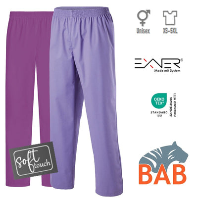 E-330-75 Schlupfhose für Sie & Ihn in purple, violett bis Gr.5XL