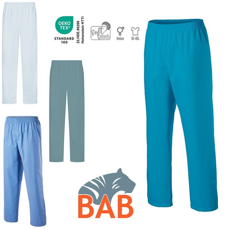 E-330-75 Schlupfhose für Sie & Ihn in eisblau, light blue, petrol, teal bis Gr.5XL