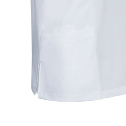 E-345-36 Unisex Polo-Kasack, kurzarm, weiß bis Gr. 5XL